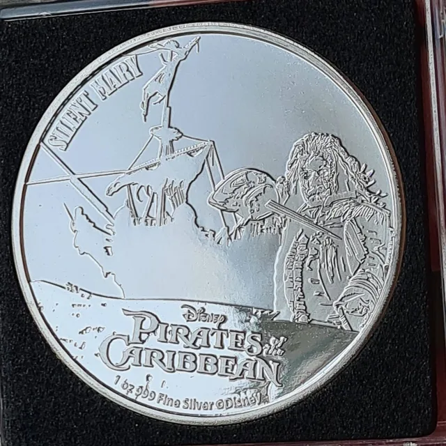 1 oz Argent — Pirates des Caraïbes (Disney/Niue), revers