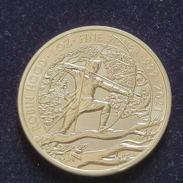 1 oz Argent — Robin Hood 2021 (Royal Mint)