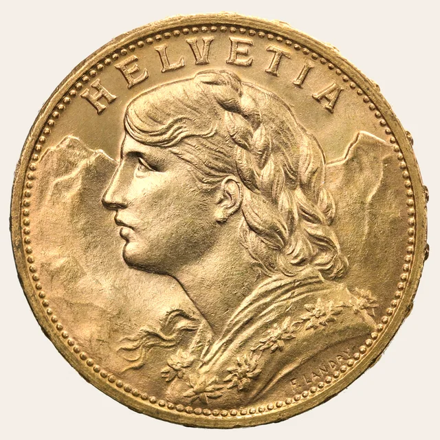 20 Francs or — Vreneli (Suisse)