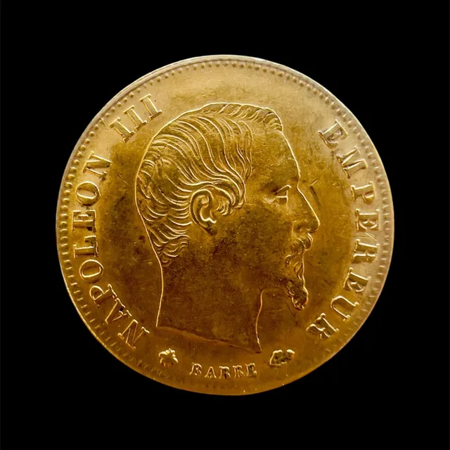 5 Francs or — Napoléon III (tête nue)