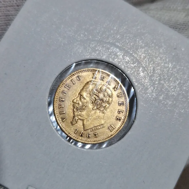 5 Lire or — Vittorio Emanuele II (Italie, 1863)
