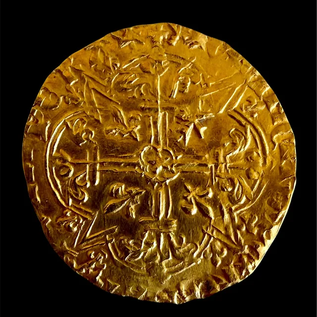 Mouton d'or — Capétiens-Valois, XIVᵉ s., revers
